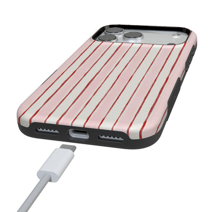 Pretty in Pastel | Blush Stripes Case
