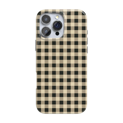 Cedar Lane | Black & Cream Gingham Case