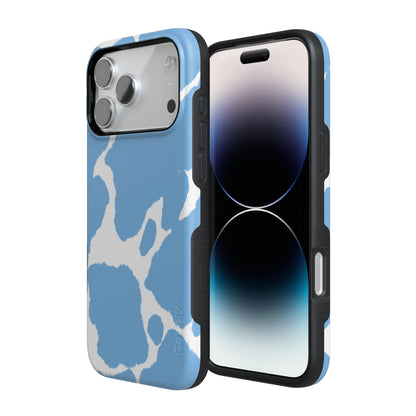 Current MOOd | Light Blue Cow Print Case