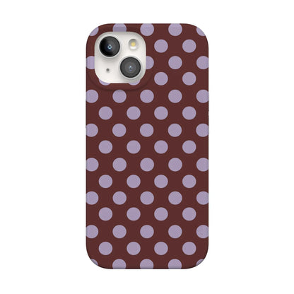 Spotted in SoHo | Burgundy Polka Dot Case