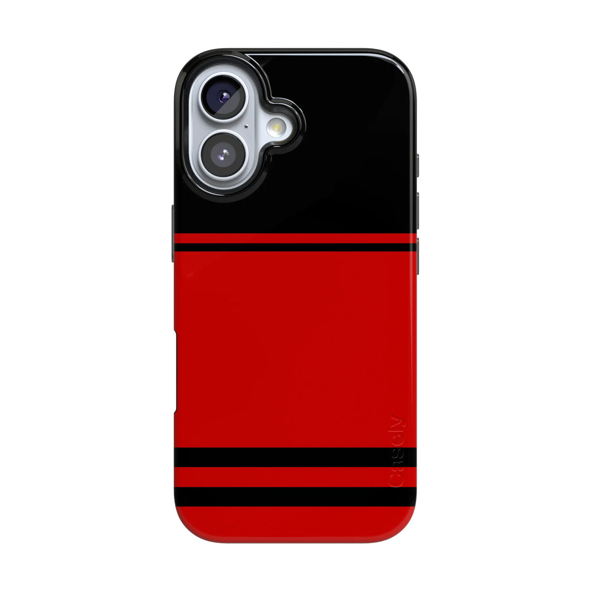 Storm Warning | Black & Red Stripes Case