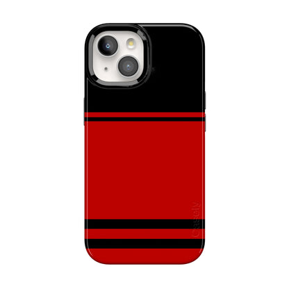 Storm Warning | Black & Red Stripes Case