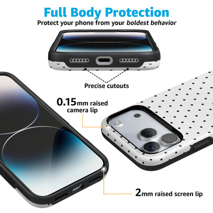 On the Dot | Black Polka Dot Case