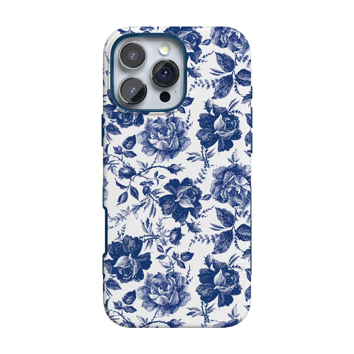 Rose to Fame | Blue & White Rose Floral Case
