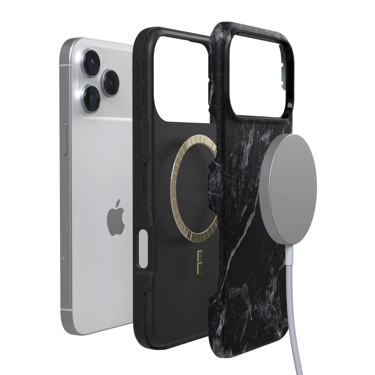 Black Pearl | Classic Black Marble Case