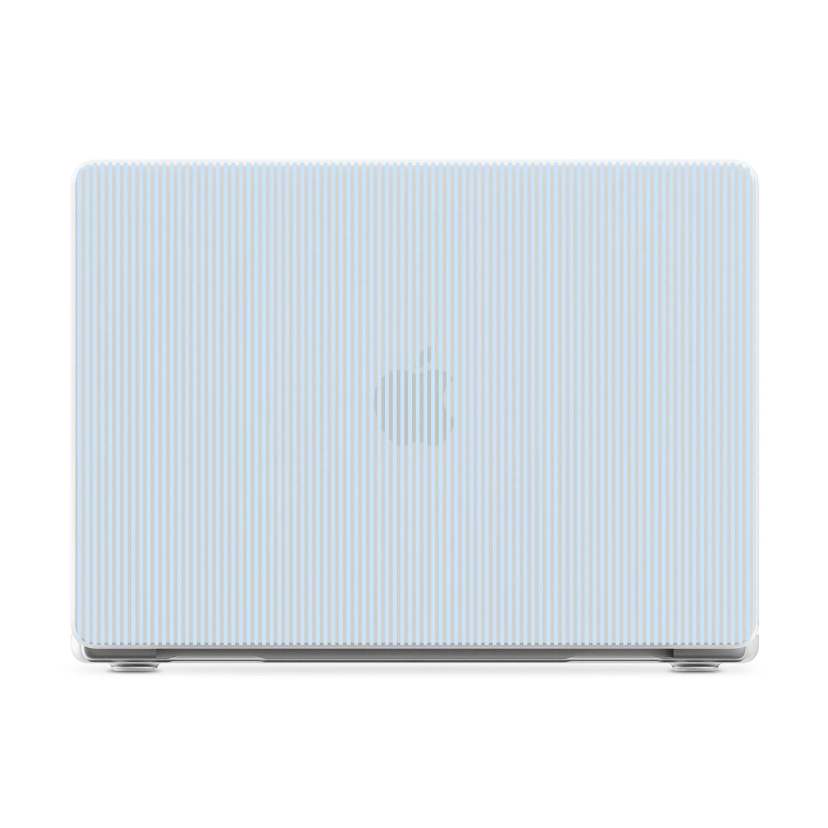 Stripes and the City | Light Blue Pinstripe Laptop Shell