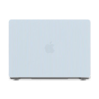 Stripes and the City | Light Blue Pinstripe Laptop Shell