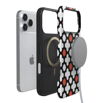 Red Lattice Tile | High Contrast Design Case