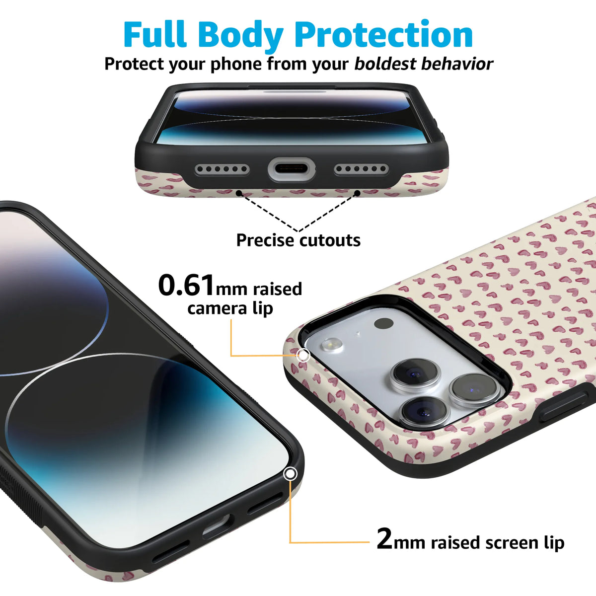 Lovebug | Mauve Hearts Case