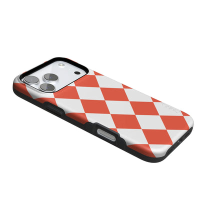 Red Checkerboard | High Contrast Design Case