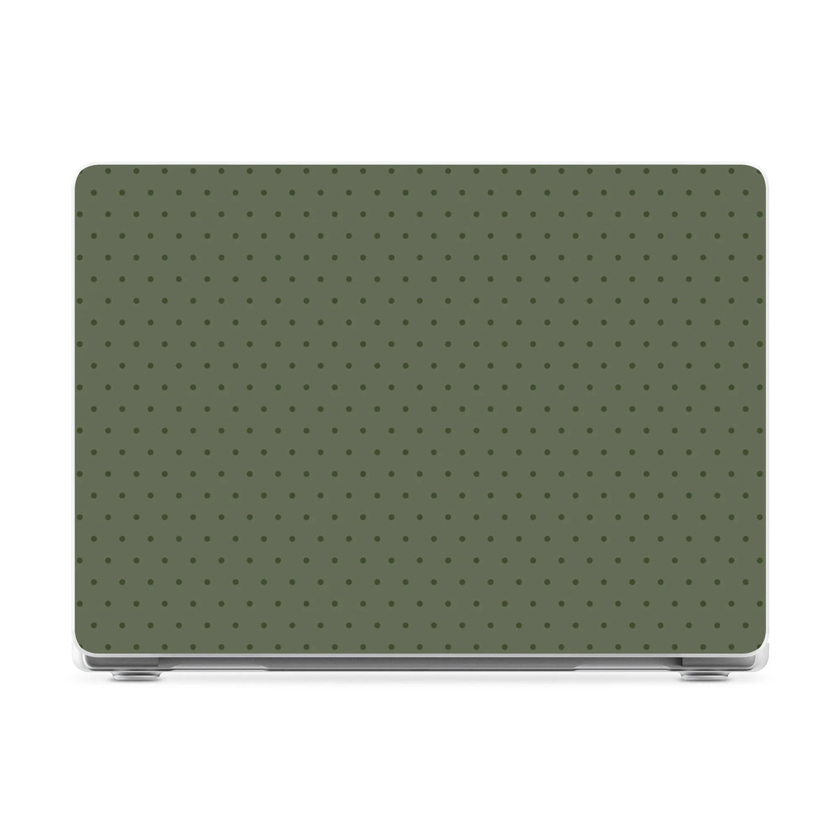 On the Dot | Olive Green Polka Dot Laptop Shell