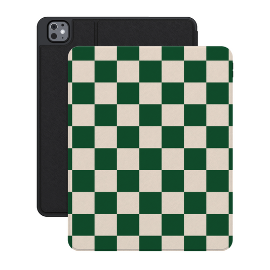 Fit Check | Green Checkerboard iPad Case