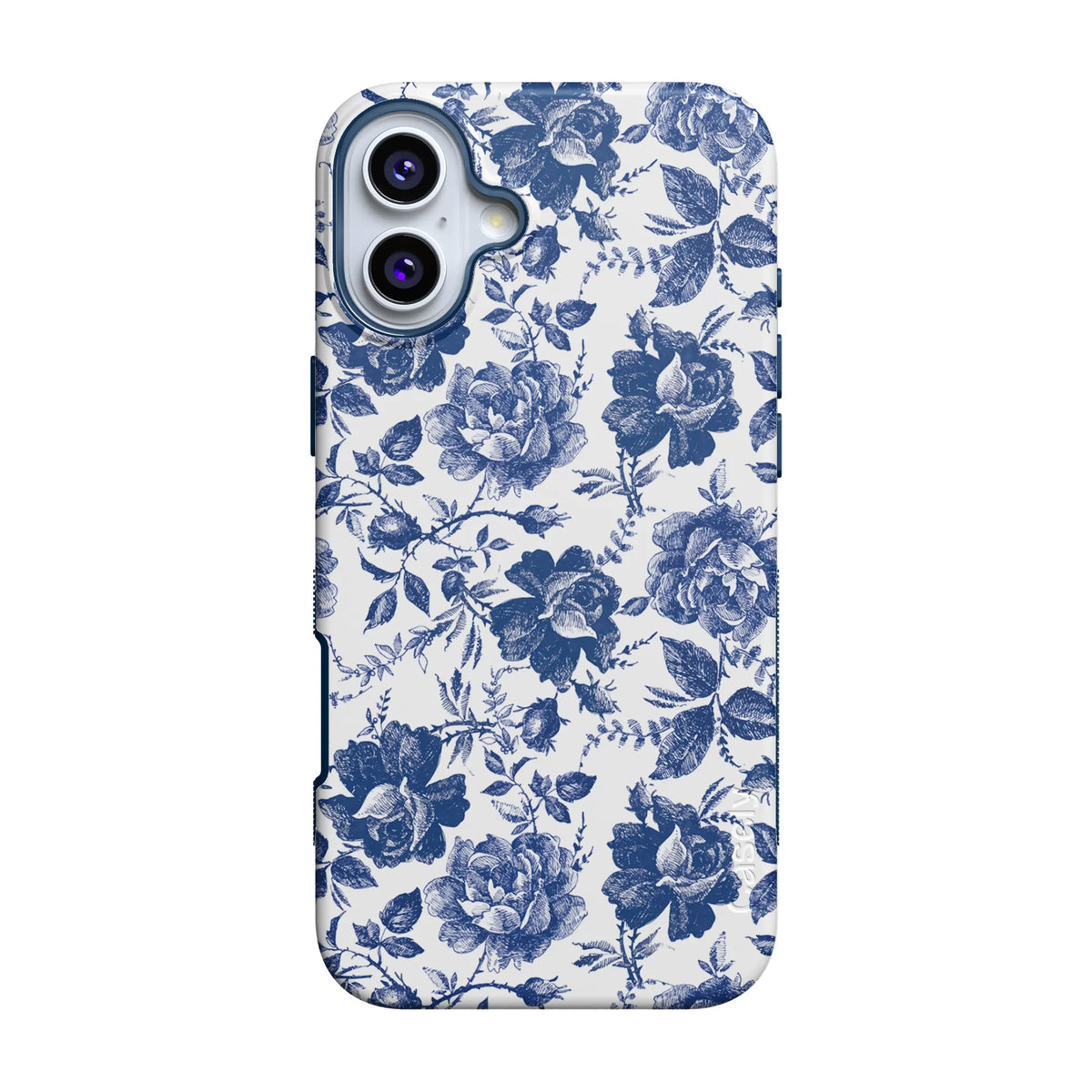Rose to Fame | Blue & White Rose Floral Case