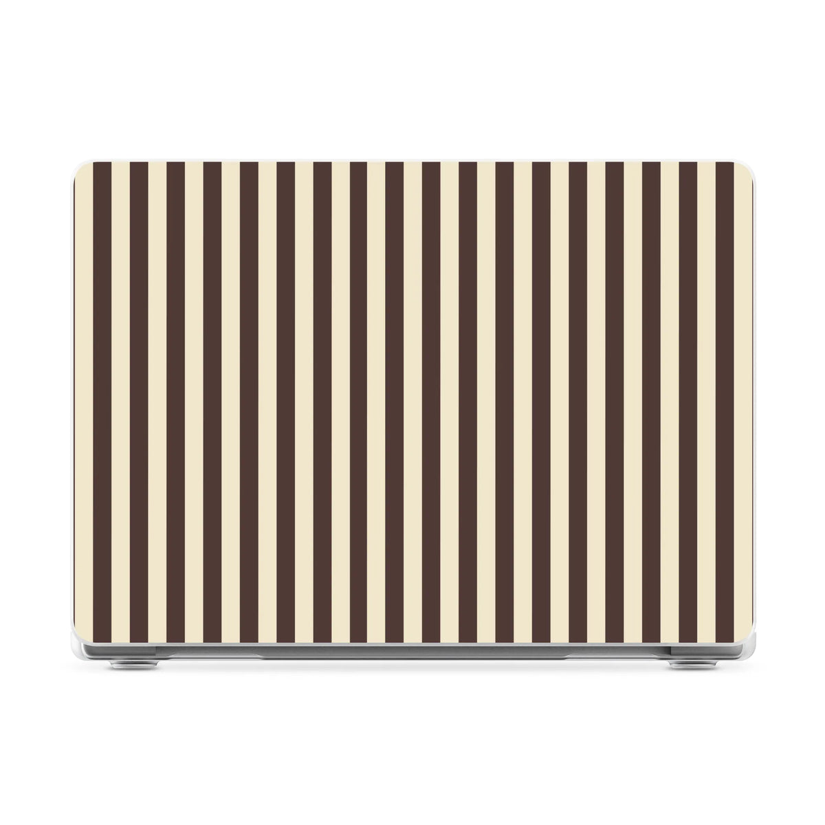 S'more Stripes | Brown Striped Laptop Shell