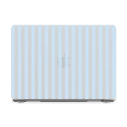 Stripes and the City | Light Blue Pinstripe Laptop Shell