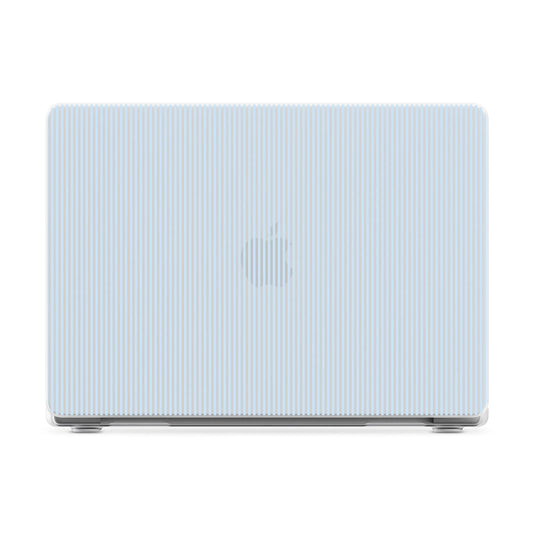 Stripes and the City | Light Blue Pinstripe Laptop Shell
