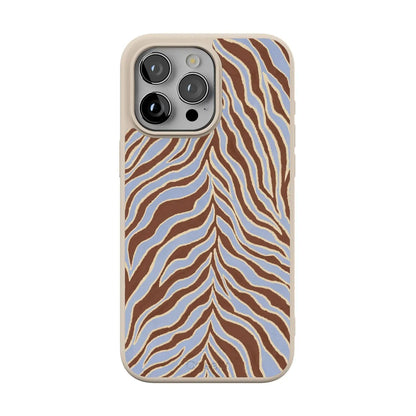 Untamed | Brown & Blue Zebra Case