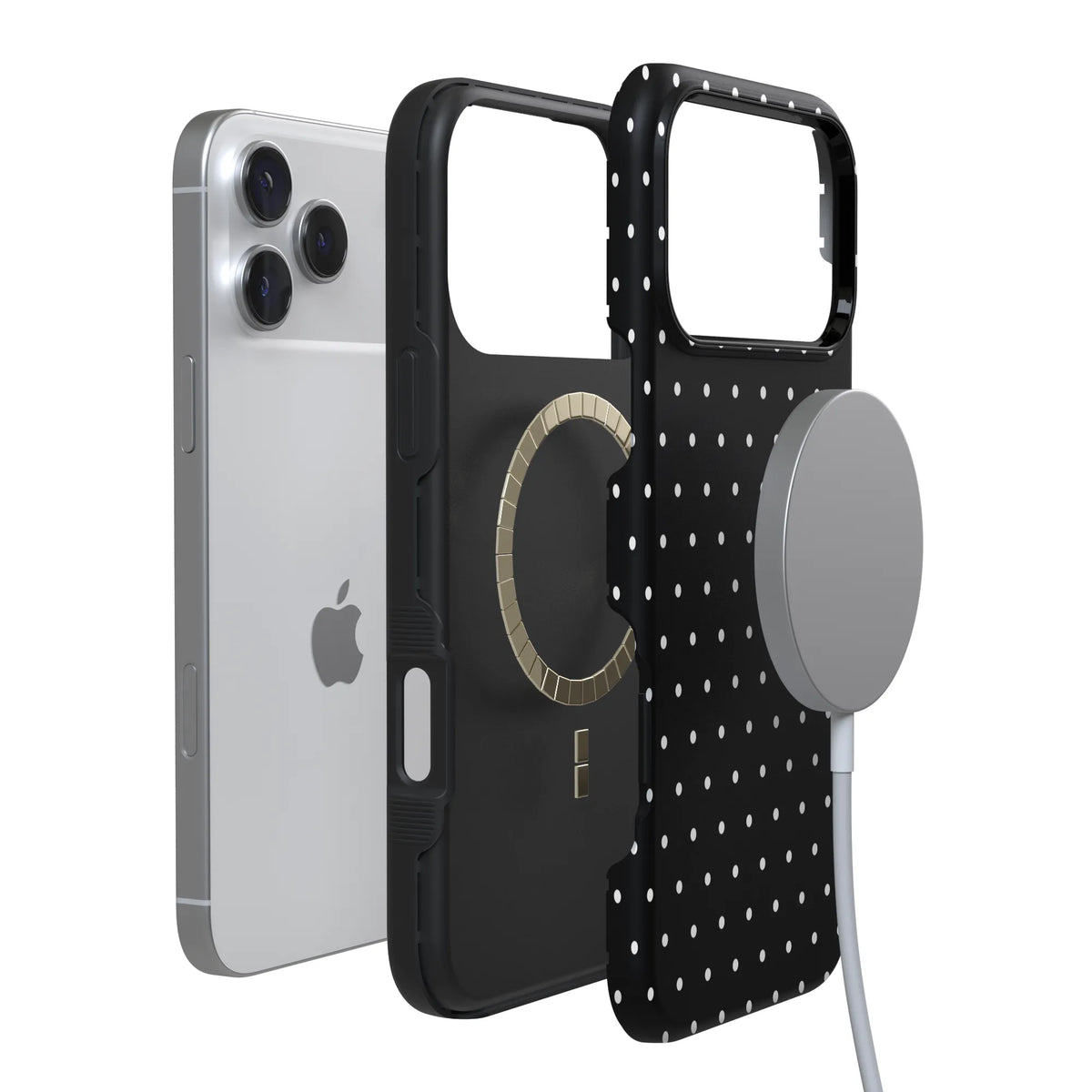 On the Dot | White Polka Dot Case