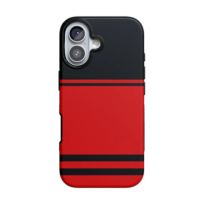 Storm Warning | Black & Red Stripes Case