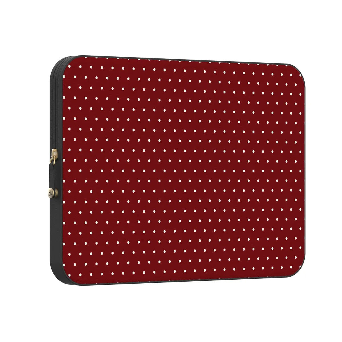 On the Dot | Maroon Polka Dot Laptop Case