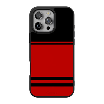 Storm Warning | Black & Red Stripes Case