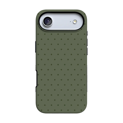 On the Dot | Olive Green Polka Dot Case