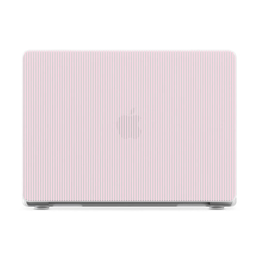 Stripes and the City | Light Pink Pinstripe Laptop Shell