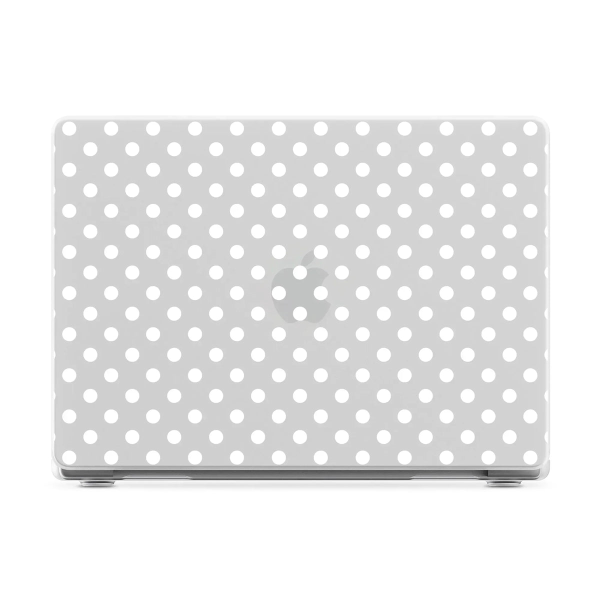 Spotted in SoHo | White Polka Dot Laptop Shell