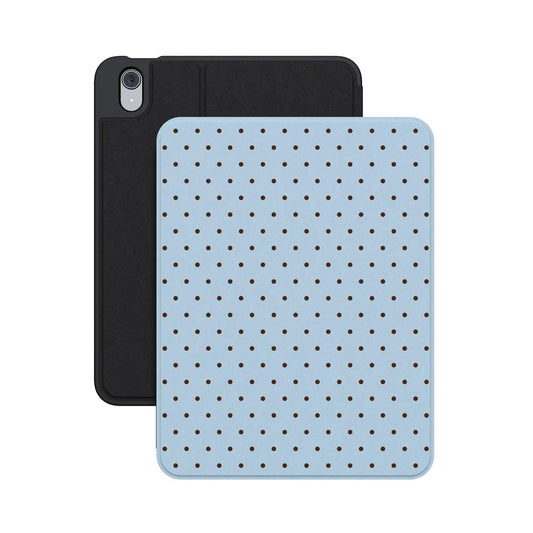 On the Dot | Blue Polka Dot iPad Case