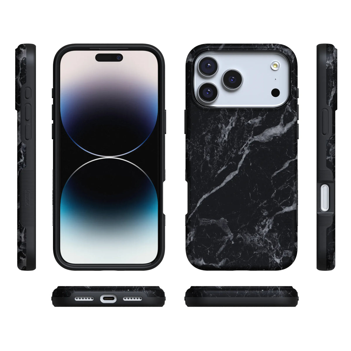 Black Pearl | Classic Black Marble Case