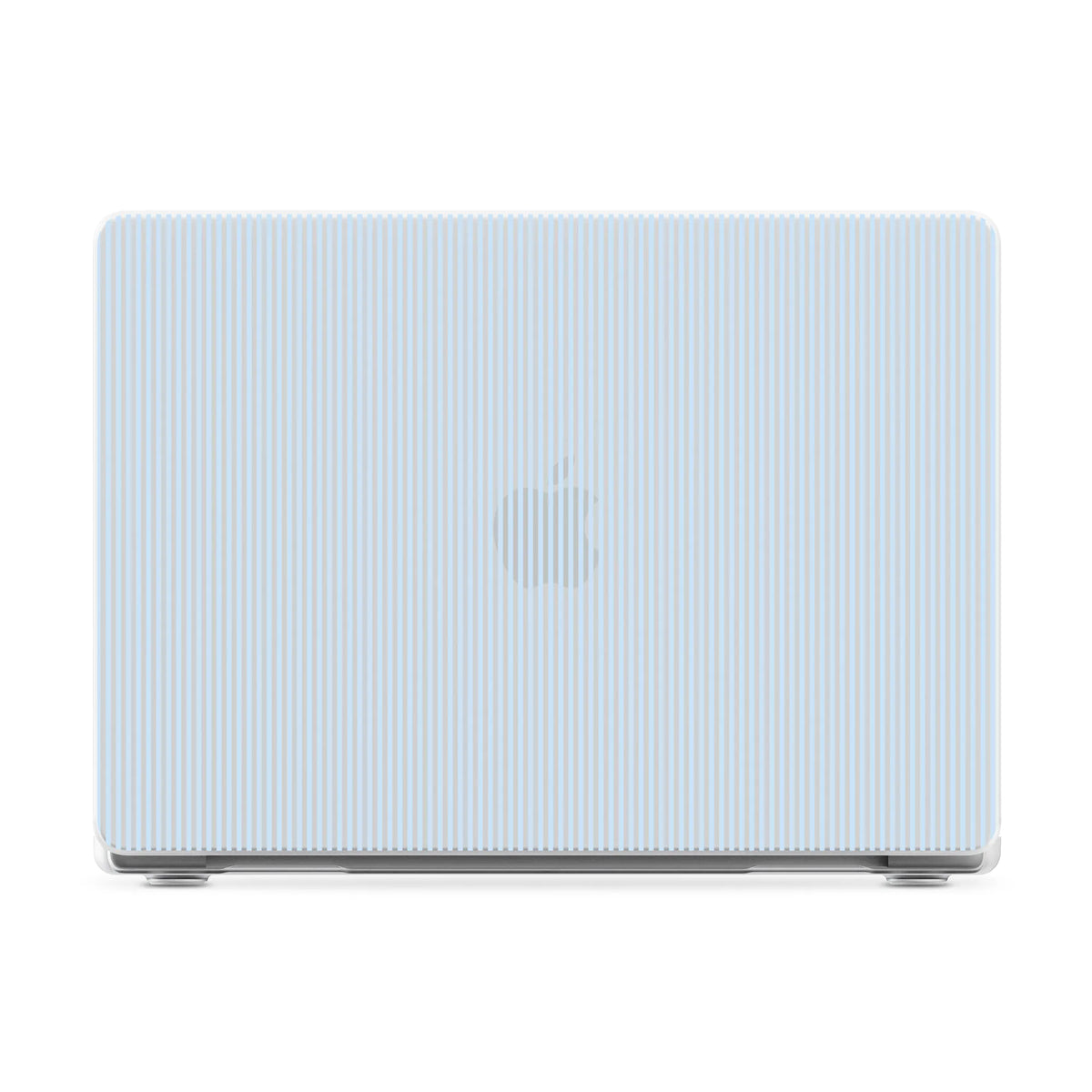 Stripes and the City | Light Blue Pinstripe Laptop Shell