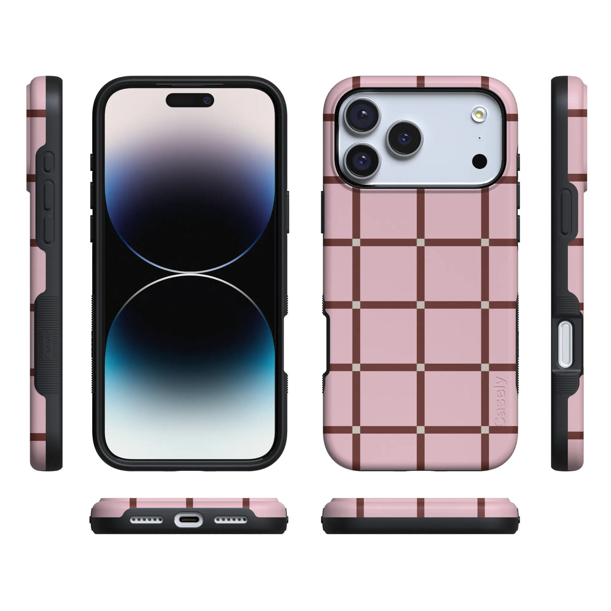 Uptown Gridlock | Pink Checkerboard Case