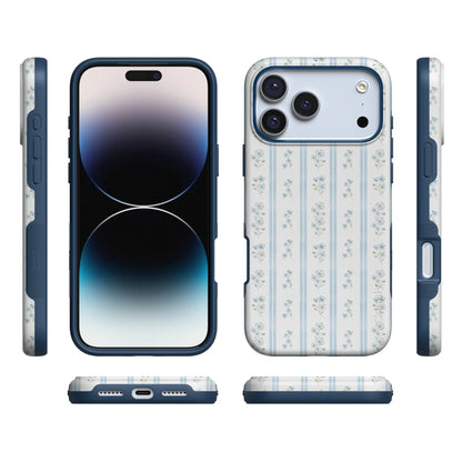 Cottage Stripe | Blue Floral Case