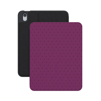 On the Dot | Plum Polka Dot iPad Case