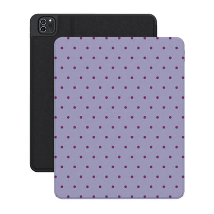 On the Dot | Purple & Plum Polka Dot iPad Case