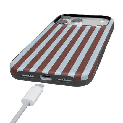 Sunday in Brooklyn | Blue Stripes Case