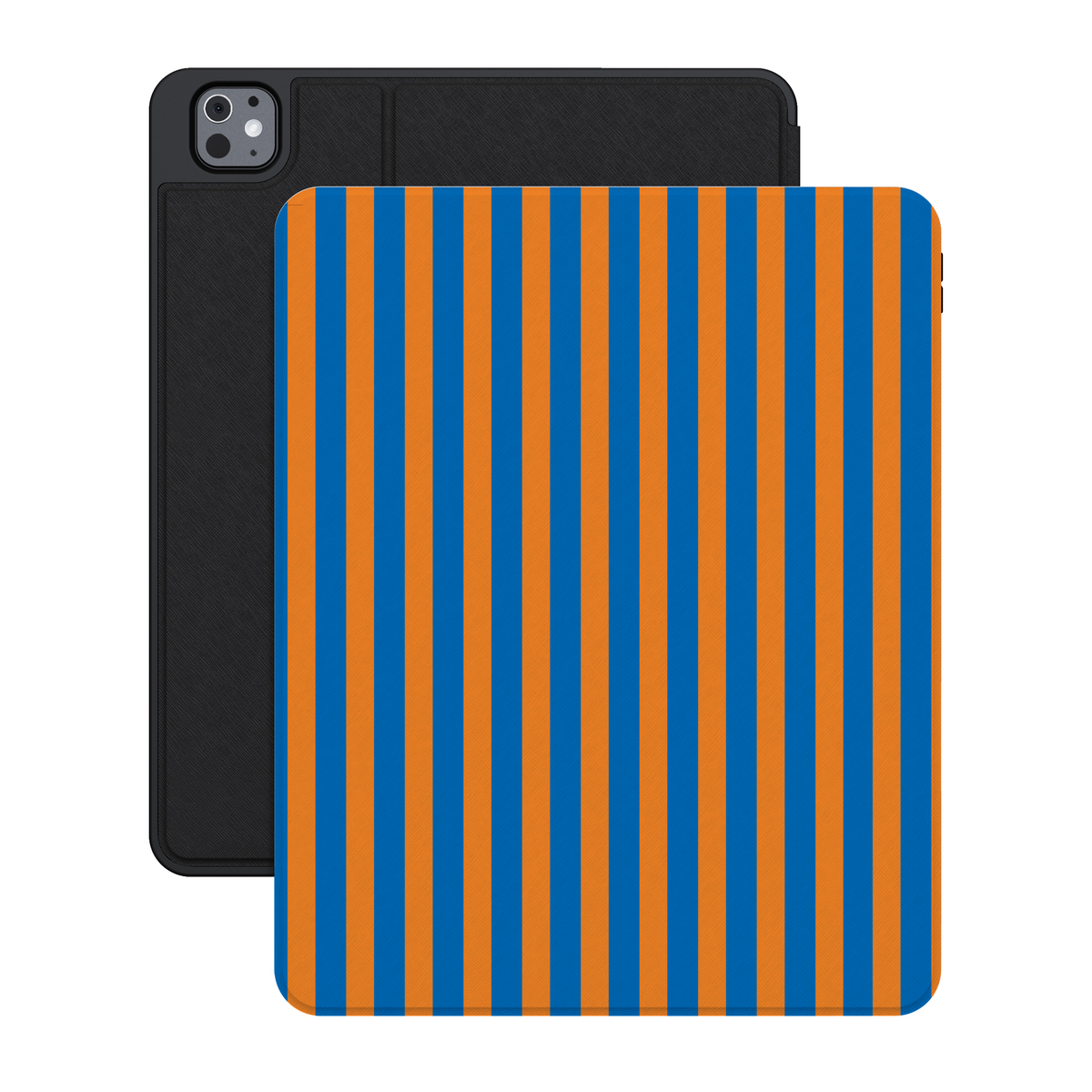 Go New York | Blue & Orange Stripes iPad Case