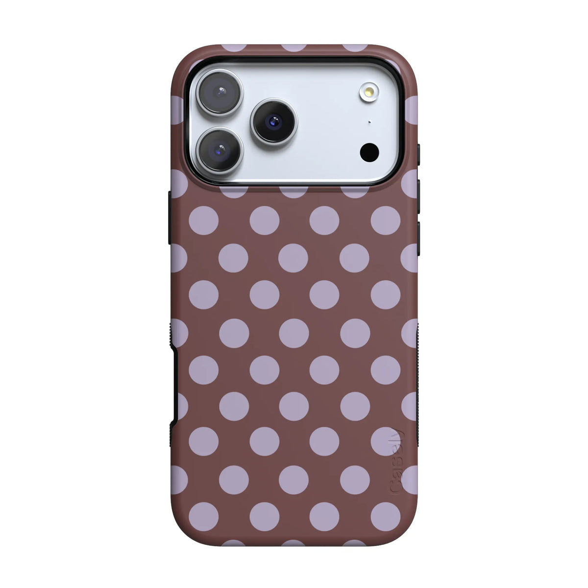 Spotted in SoHo | Burgundy Polka Dot Case