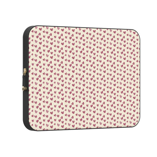 Lovebug | Mauve Hearts Laptop Case