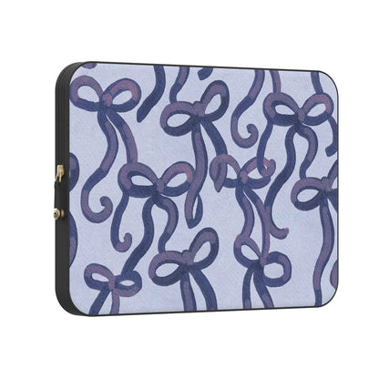 Love Me Knot | Blue Bow Laptop Case