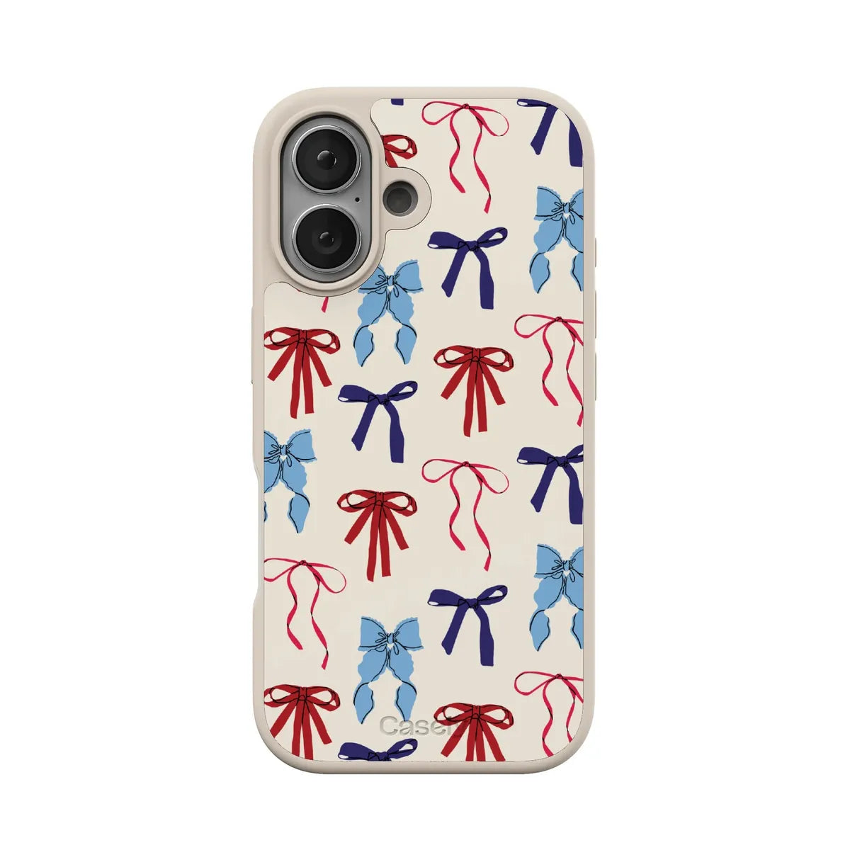 American Girlie | Red White & Blue Bows Case