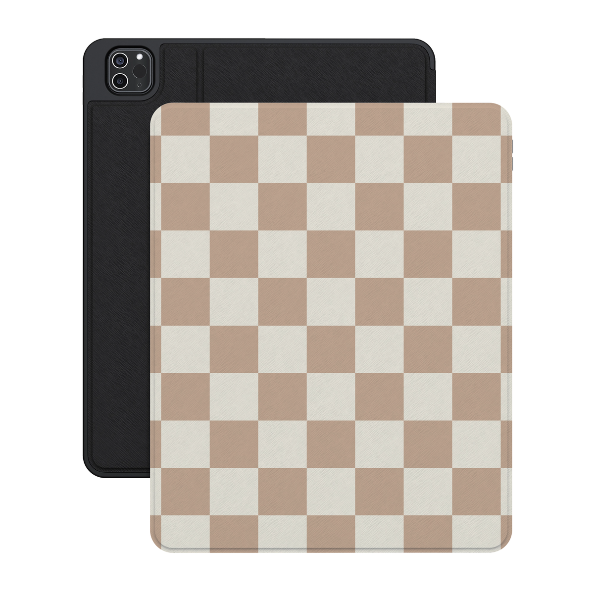 Fit Check | Neutral Checkerboard iPad Case