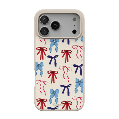 American Girlie | Red White & Blue Bows Case