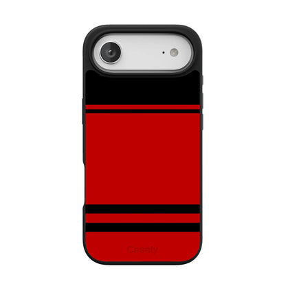 Storm Warning | Black & Red Stripes Case