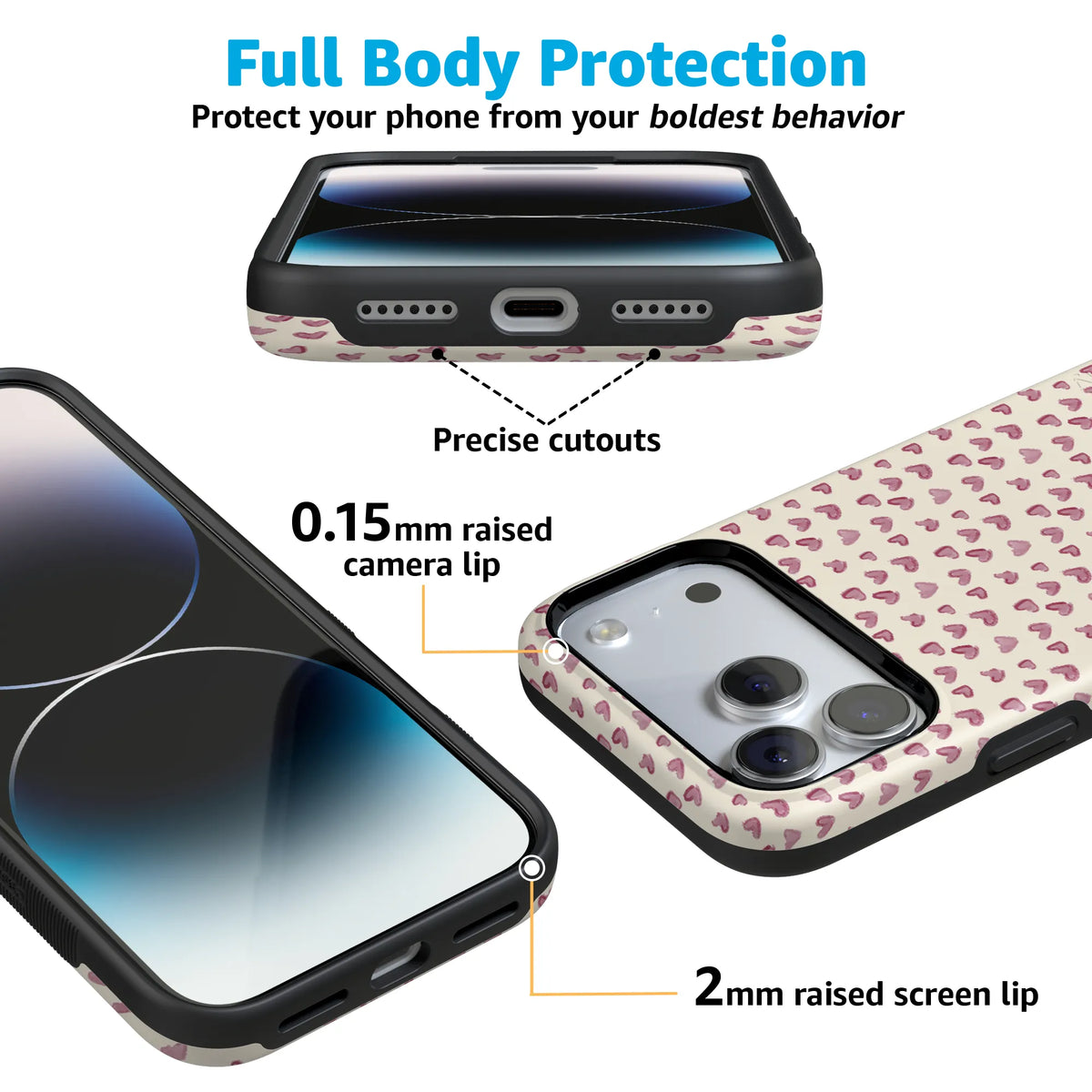Lovebug | Mauve Hearts Case