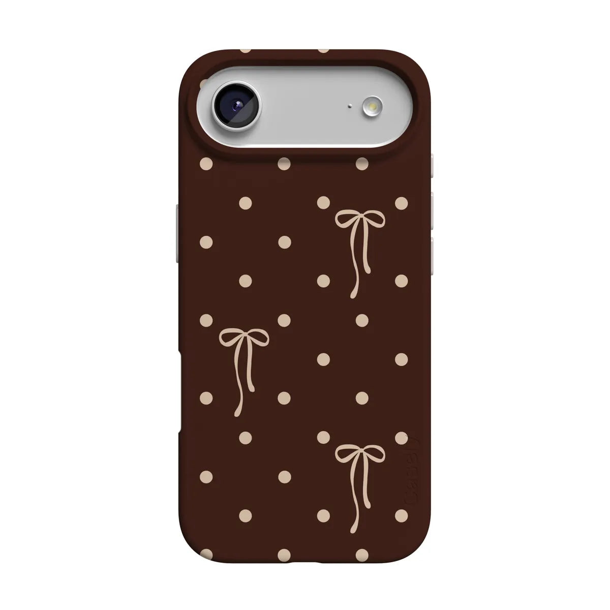 Teddy Bows | Brown Polka Dot Case