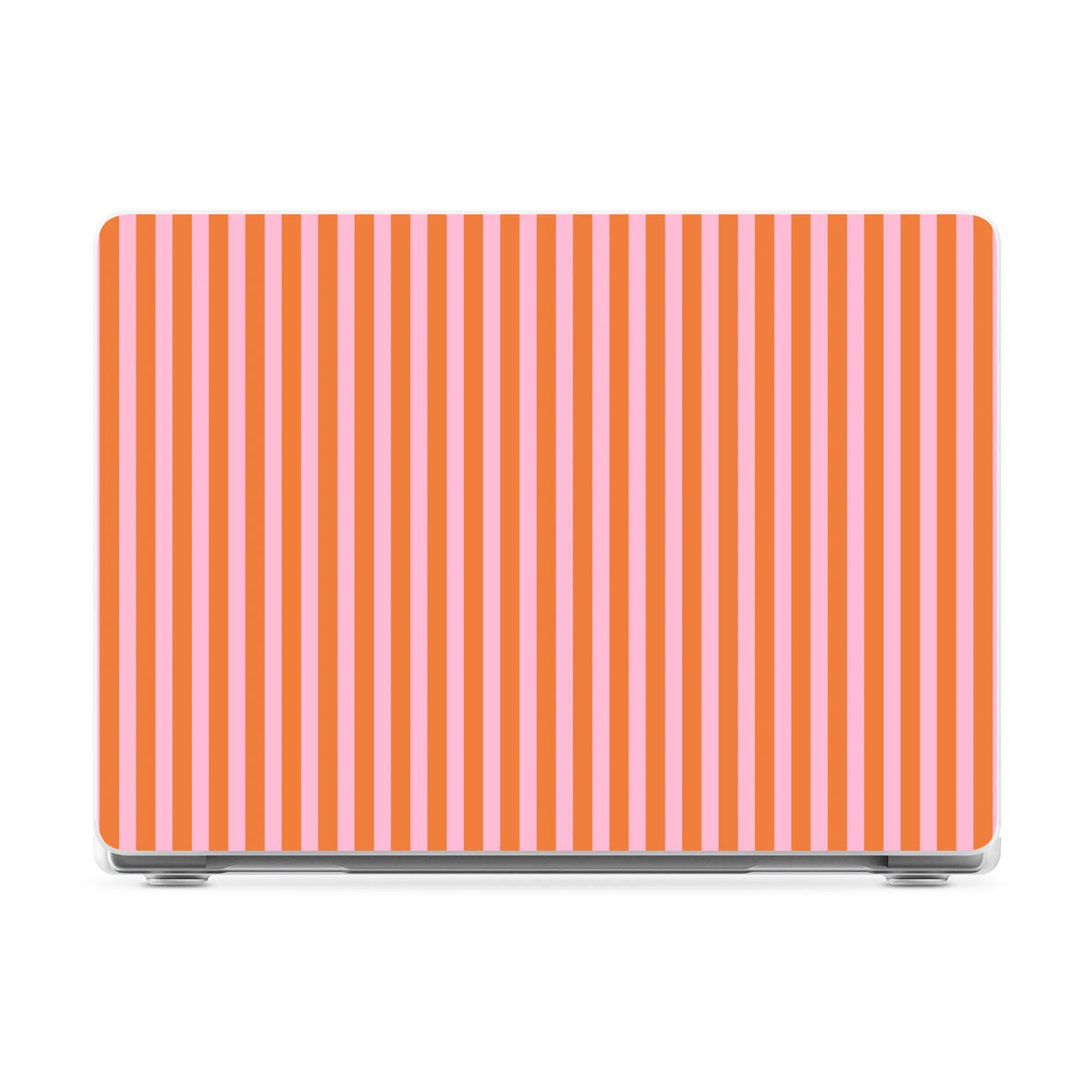 Perfect Stripes | Orange & Pink Stripes Laptop Shell
