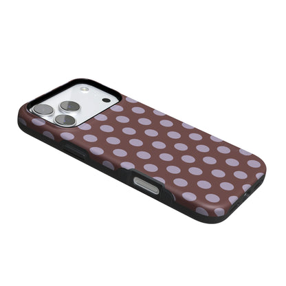 Spotted in SoHo | Burgundy Polka Dot Case