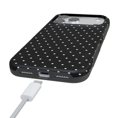 On the Dot | White Polka Dot Case
