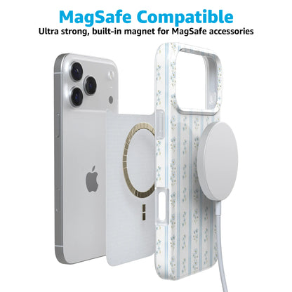 Cottage Stripe | Blue Floral Case